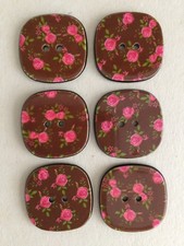 Square buttons 24mm vintage