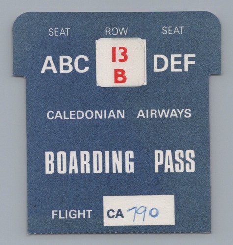 Caledonian airways boarding - airways,