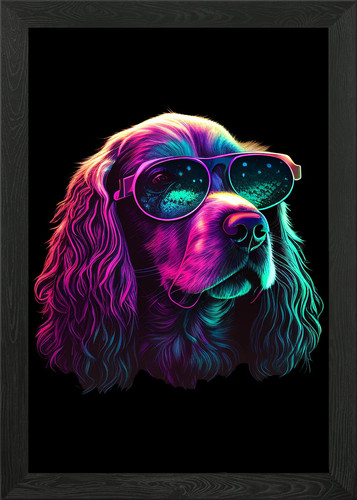 Cocker spaniel framed wall art - cocker,