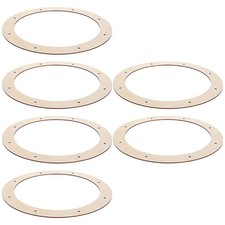 6pcs Wood Circle Wreath Frames