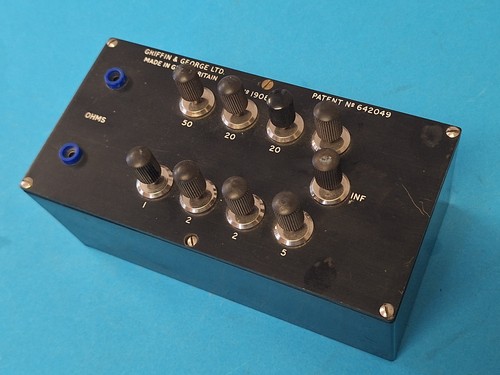 Resistance box 110ω - resistance, in