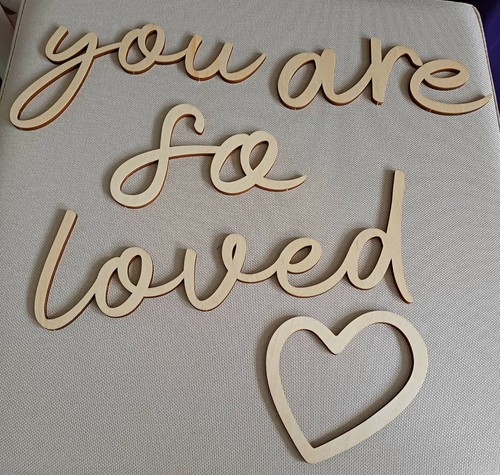 You are loved wooden sign - are,