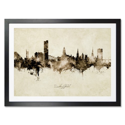 Sheffield skyline poster - sheffield, skyline,