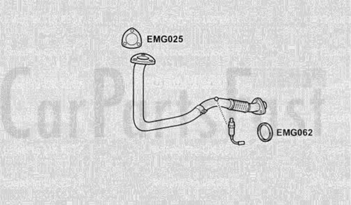 Exhaust front pipe volkswagen - exhaust,