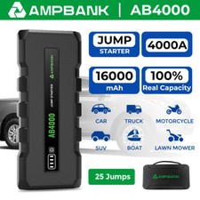 AMPBANK AB4000 4000A Jump Starter Power Bank for Up to 8L Gas/6L Diesel Engine