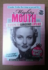 SOAP & GLORY MIGHTY MOUTH Lip stick Gloss Set Kit  FASTP&P FULL LIPS