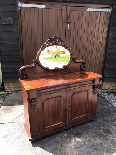 Antique mahogany chiffonier - antique,