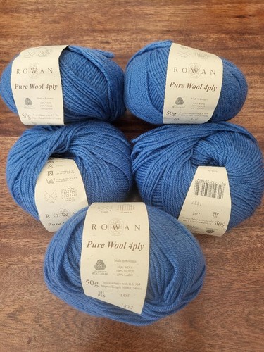 Rowan pure wool 4ply blue - pure,