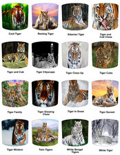 Handmade Big Cat Tigers Ceiling Lampshade Table Lamp shades Pendant lampshades