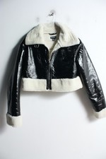PLT Womens Faux Leather Crop