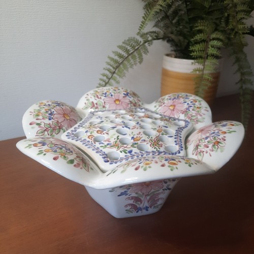 Hand painted ceramic rose - hand,