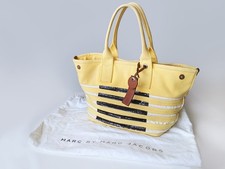 MARC BY MARC JACOBS Yellow St. Tropez Sequin Striped Beach Extra Large Tote Bag