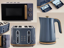 Navy & Wood Textured Scandi