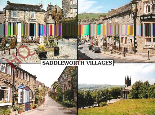 Postcard saddleworth villages - postcard:-saddleworth,