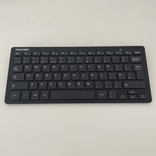 NEW Tecknet Wireless Compact Bluetooth QWERTY Black Keyboard RRP £16.99
