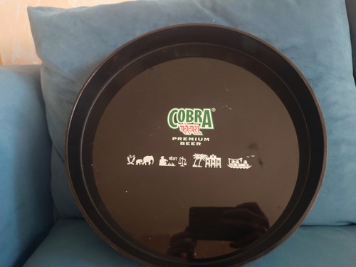 Cobra beer round black plastic - cobra,