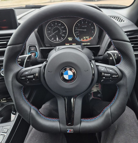 Bmw custom flat bottom leather - bmw,