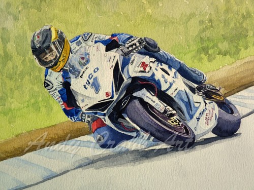 Guy martin watercolour print - ,