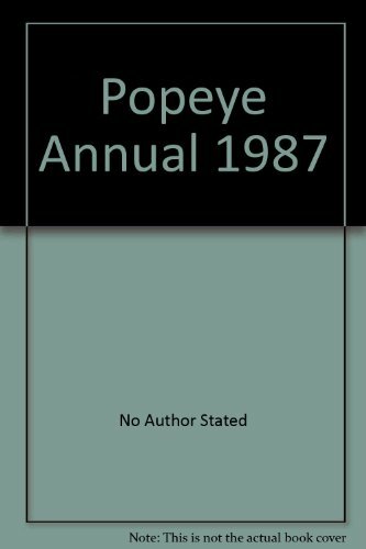 Popeye annual 1987 author - popeye,