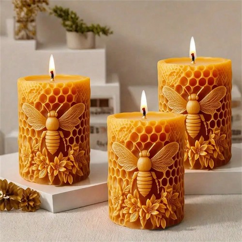 Bee honeycomb cylindrical - 3d,