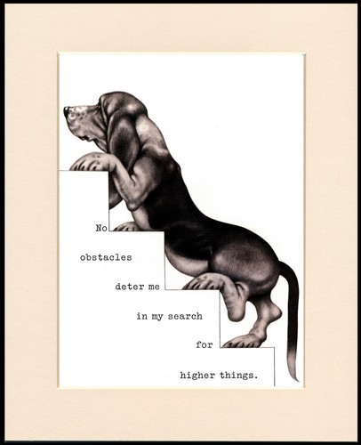Basset hound dog art print - basset,
