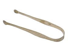 George III Sterling Silver Bright Cut Sugar Tongs Antique c1780 Hester Bateman