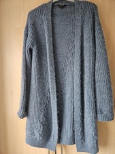 Womens NEXT LIPSY Blue Cable Knit Cardigan Size 10 Fair/Good Condition