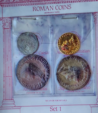 Roman Coin Reproduction Collectible Set of Four - The Conquest of Britain