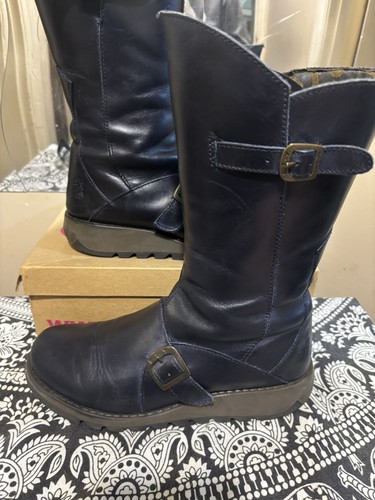 Fly london navy - navy, boots