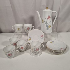 Seltmann Weiden Vintage Porcelain Coffee Pot Set Doris 1275 Design Bavaria