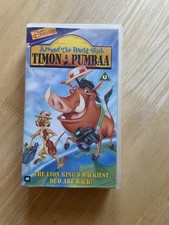 Around the World with Timon & Pumbaa VHS Video Walt Disney Rare Family Lion King