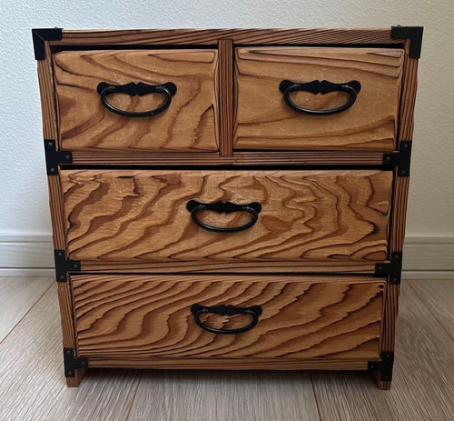 Vintage japanese wooden - wooden, tansu