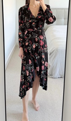 Maje rosetina floral wrap midi - maje,