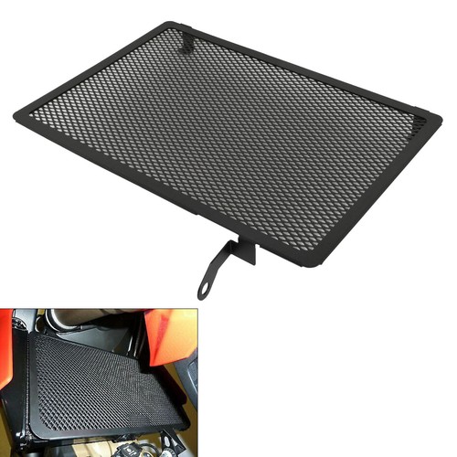Black radiator grille guard - black,
