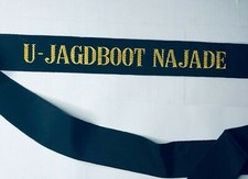  German Navy Najade Submarine chaser ship  Cap Tally full length 