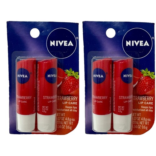 Nivea strawberry lip care ct - nivea,