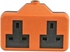 13 Amp 2 Gang Rubber Plug