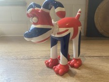 Wallace And Gromit Unleashed Figure Union Jack Flag Design -see photos