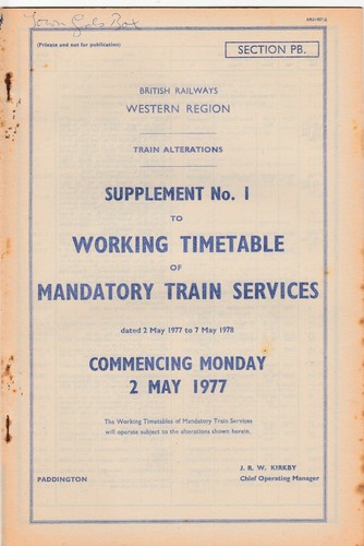 Vintage 1977 british railways - vintage,