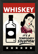 WHISKEY SOLUTION WOMAN Framed