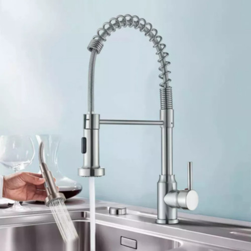 Monobloc silver kitchen sink - silver,