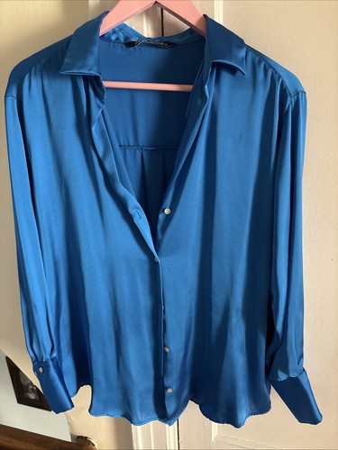 Zara women satin soft blouse - women's,