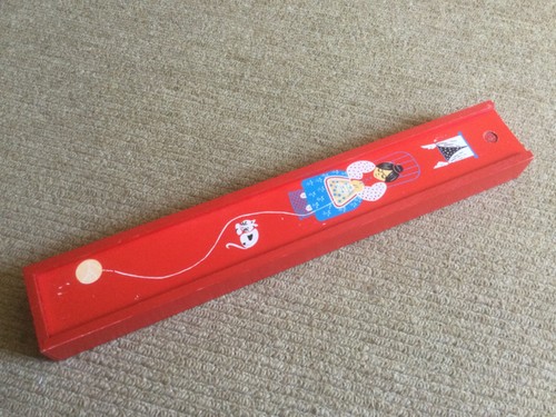 Vintage 1970s red hand painted - 1970s,