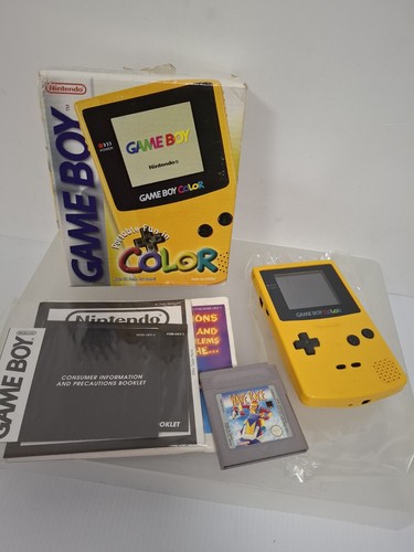 Boxed yellow nintendo gameboy - yellow,
