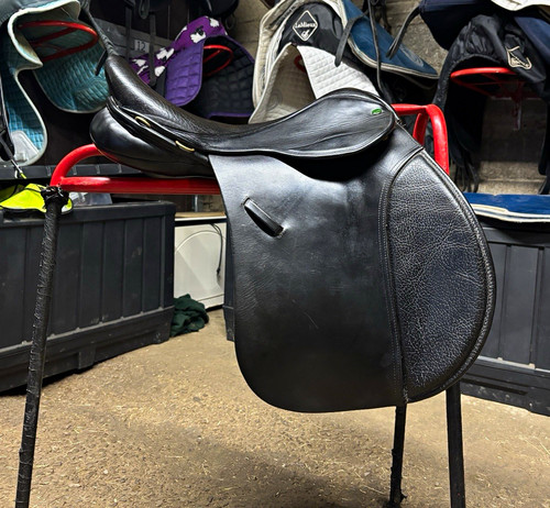 Ideal black leather vsd saddle - vsd,