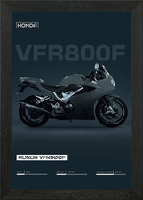 Honda VFR800F Bike Framed Wall
