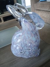 Pink And Blue Speckled Glass