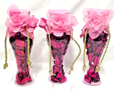 3 Pink Pot Pourri Decoration