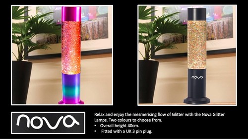 Nova glitter lamps - nova,