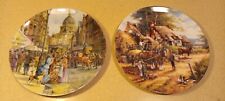 Davenport Pottery Flower Seller &  Wedgwood Making the Hayrick Collector Plate